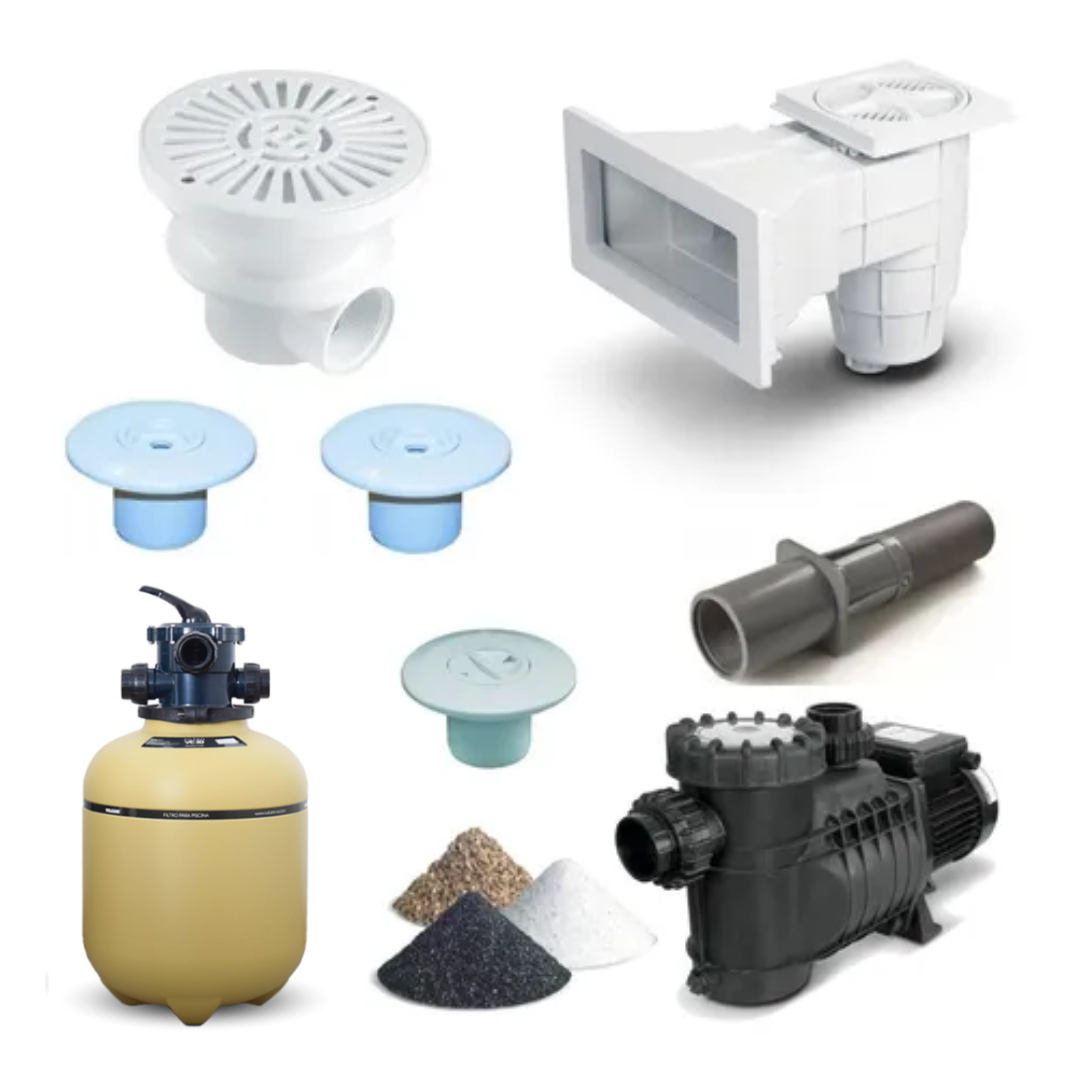 Kit Vulcano Para Piscinas De Hormigón 40 M3